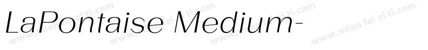 LaPontaise Medium字体转换